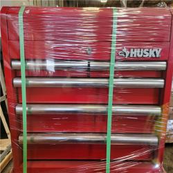 Phoenix AS-IS Husky Tool Storage 27 in. W x 18 in. D Standard Duty Red Rolling Tool Chest Combo (2-Chests)