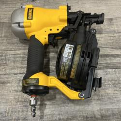 AS-IS DEWALT 1-3/4 in. 15 Degree Pneumatic Coil Roofing Nailer