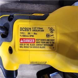 HOUSTON LOCATION - AS-IS DEWALT ATOMIC 20V MAX Cordless Brushless 4-1/2 in. Circular Saw (Tool Only)