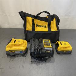 AS-IS - DeWalt 20V MAX XR POWERSTACK Lithium-Ion Battery Starter Kit