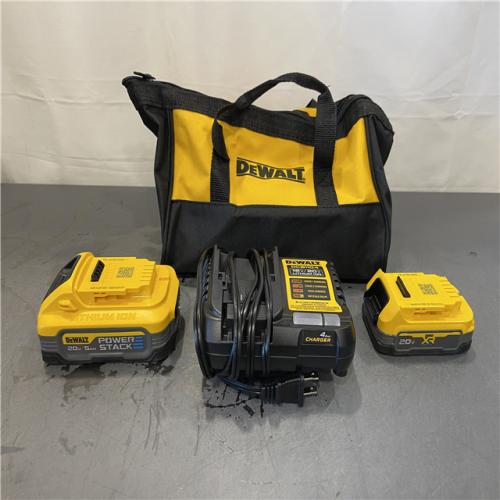 AS-IS - DeWalt 20V MAX XR POWERSTACK Lithium-Ion Battery Starter Kit