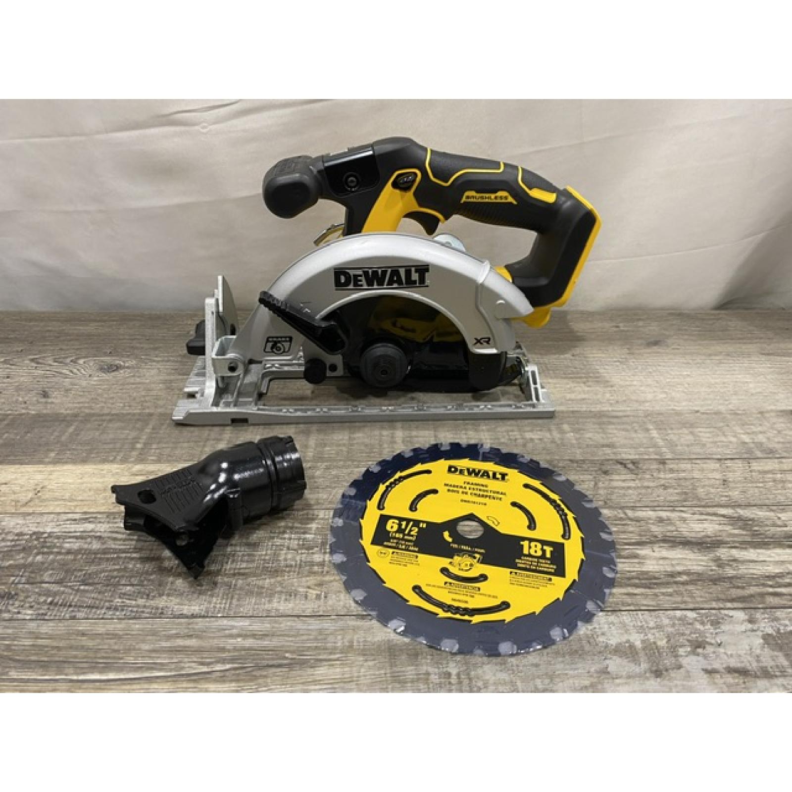 AS-IS DEWALT 20V MAX Cordless Brushless 6-1/2 in. Sidewinder Style Circular Saw (Tool Only)