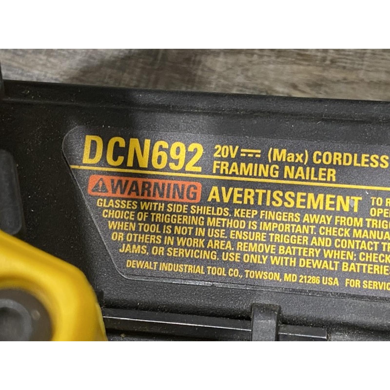 AS-IS DEWALT 20V MAX Brushless Li-Ion Framing Nailer (Tool Only)