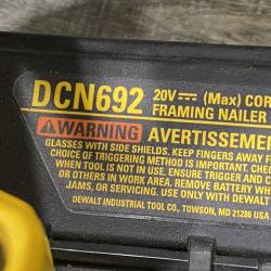 AS-IS DEWALT 20V MAX Brushless Li-Ion Framing Nailer (Tool Only)