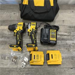 AS-IS DEWALT ATOMIC 20V MAX Lithium-Ion Cordless 2-Tool Combo Kit