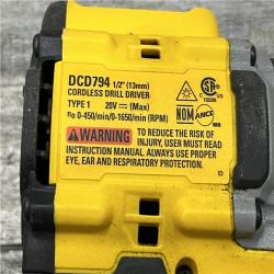 AS-IS DEWALT Atomic 20V Lithium-Ion Cordless Compact 1/2 in. Drill/Driver Kit
