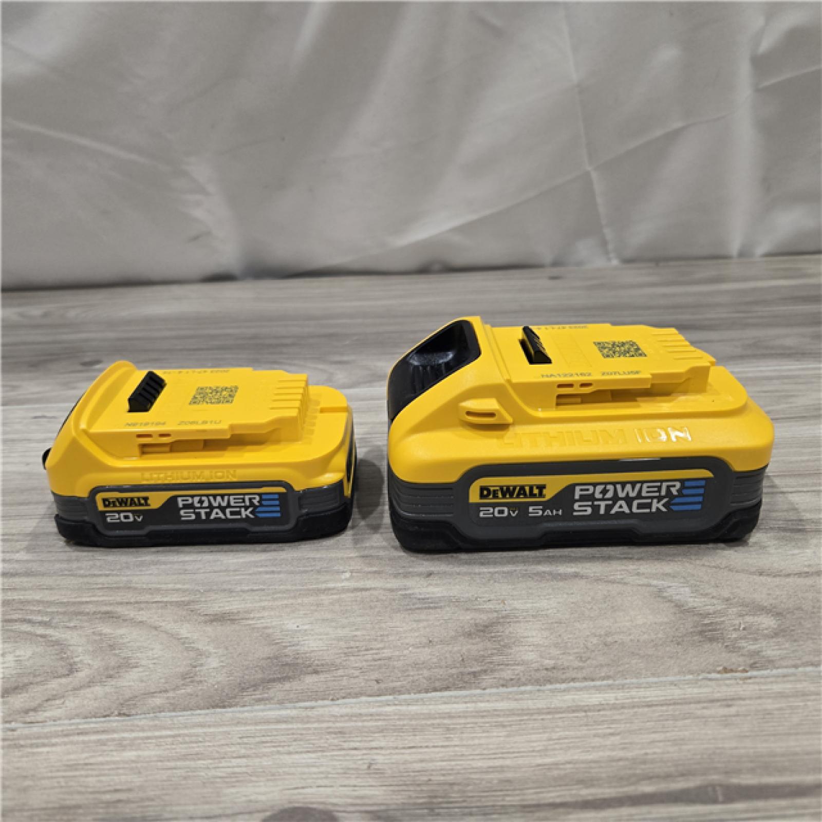 AS-IS Dewalt DCBP315-2C 20V MAX POWERSTACK Lithium-Ion Batteries and Charger Starter Kit