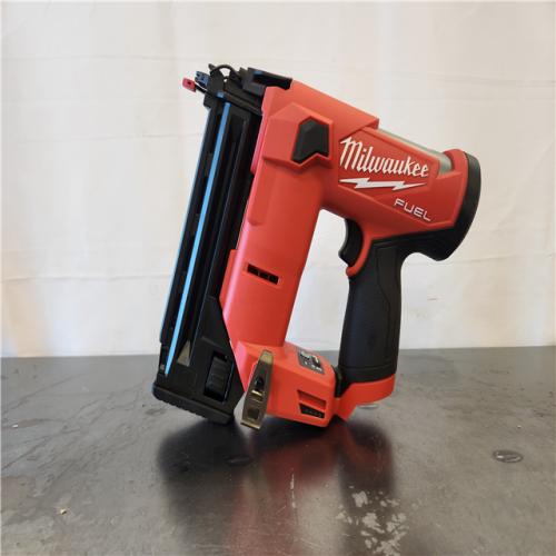 AS-IS- M12 FUEL 12-Volt Lithium-Ion Brushless Cordless 18-Guage Compact Brad Nailer (Tool Only)