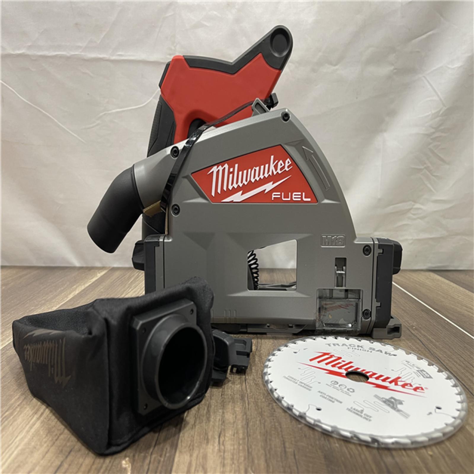 AS-IS Milwaukee FUEL 18V Lithium-Ion Cordless Brushless 6-1/2 in. Plunge Cut Track Saw (Tool-Only)