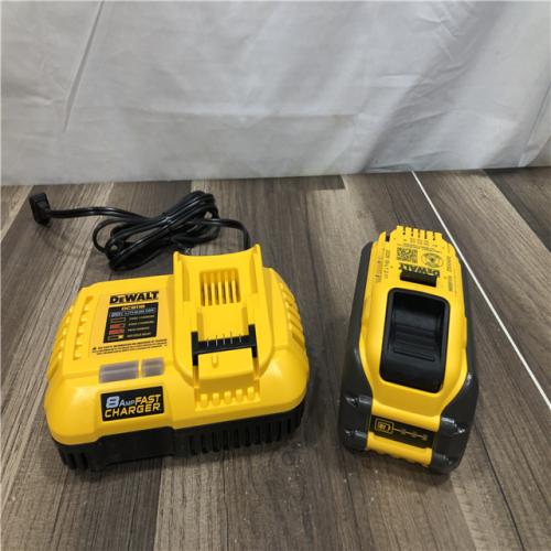 AS-IS DEWALT 20V/60V MAX FLEXVOLT Lithium-Ion 9.0Ah Battery and Charger Starter Kit