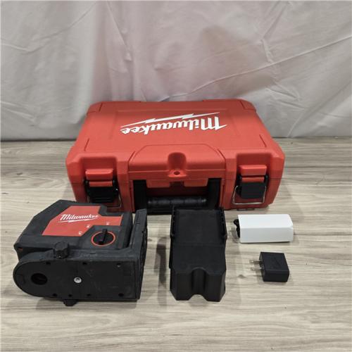 AS-IS Milwaukee-3522-21 Green Beam Laser Cross Line Plumb Point USB Rechargeable