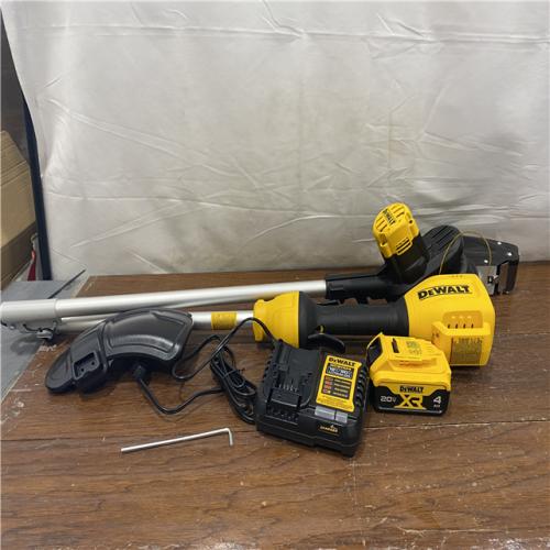 AS-IS 20V MAX 13 in. Cordless Battery Powered String Trimmer Kit with (1) 4 Ah Battery & Charger