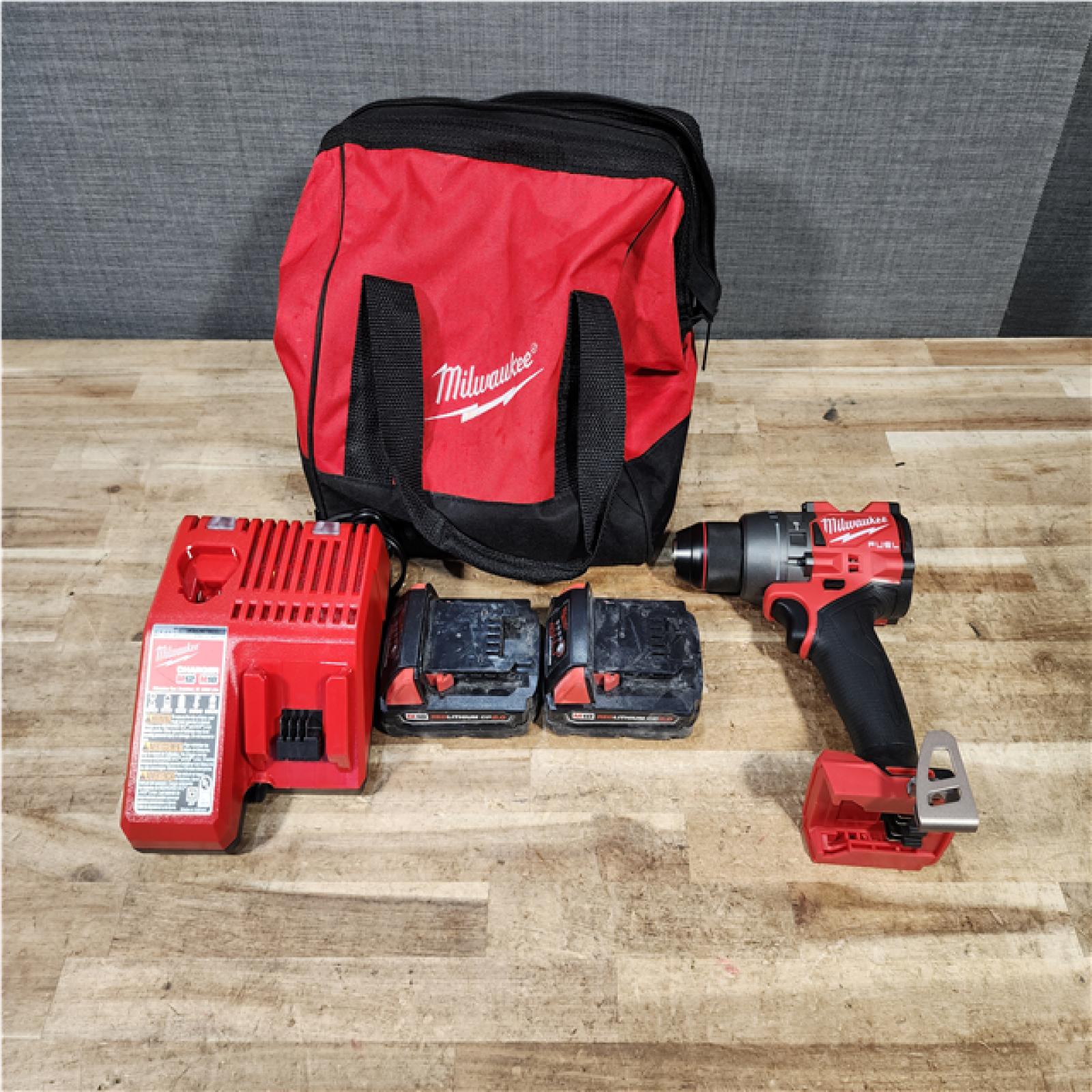 HOUSTON LOCATION - AS - IS Milwaukee FUEL 18V Lithium-Ion Brushless Cordless 1/2 in. Hammer Drill Driver Kit