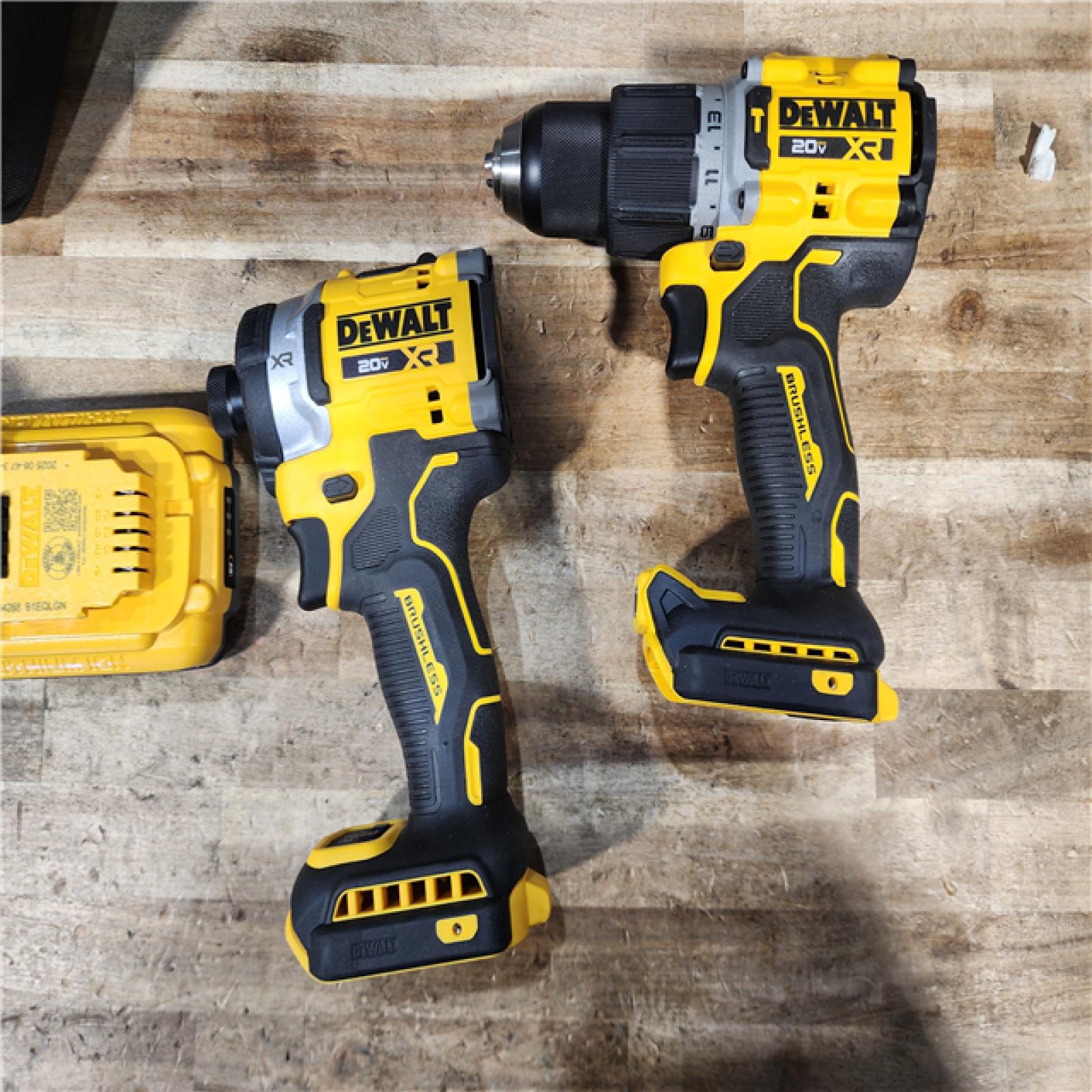 HOUSTON LOCATION - AS - IS DEWALT 20V Lithium-Ion Cordless 2-Tool Combo Kit with 8 Ah Battery  4 Ah Battery and Charger