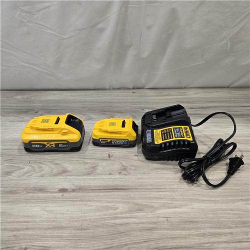 AS-IS Dewalt DCBP315-2C 20V MAX POWERSTACK Lithium-Ion Batteries and Charger Starter Kit