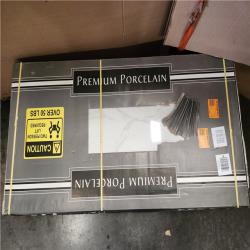 Phoenix Location AS-IS MSI Milos White 24 in. x 48 in. Polished Porcelain Stone Look Floor and Wall Tile (208 sq. ft. /13 Case)