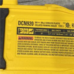AS-IS DEWALT 20-Volt 21° Cordless Framing Nailer (Tool-Only)