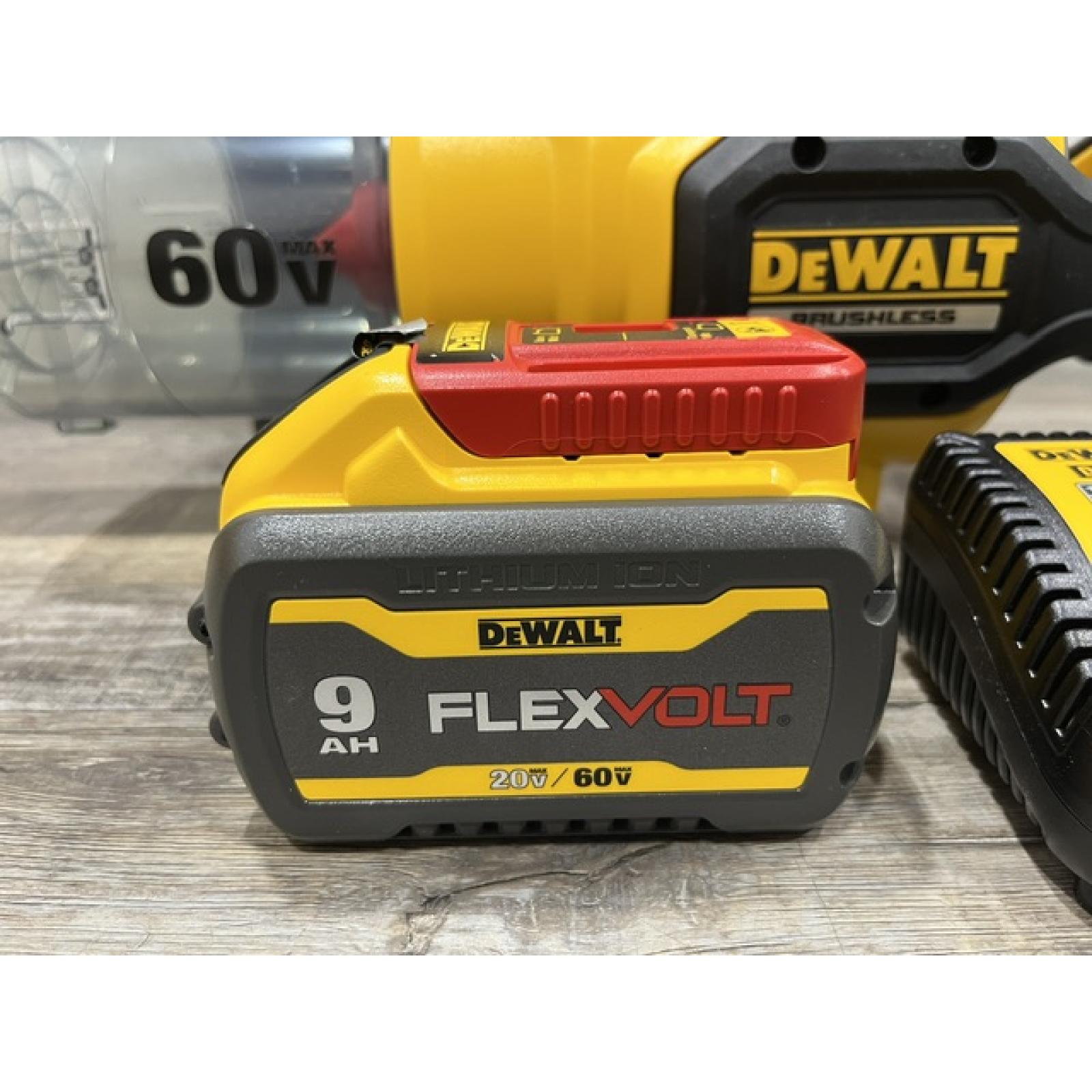 AS-IS DEWALT FLEXVOLT 60V MAX 125 MPH 600 CFM Brushless Cordless Battery Powered Blower Kit
