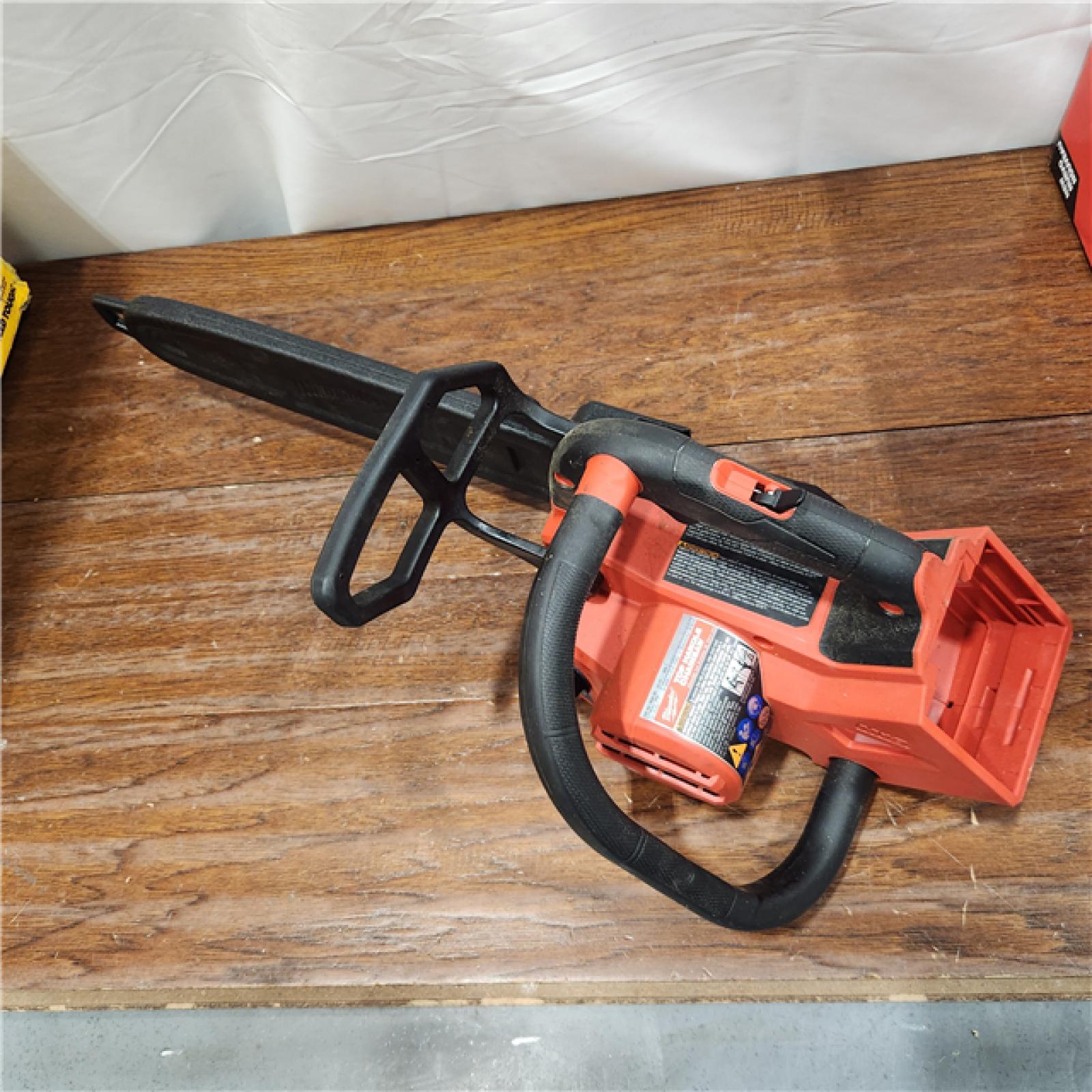 AS-IS Milwaukee 18V FUEL 14  Top Handle 18-Volt Lithium-Ion Brushless Electric Cordless Chainsaw (Tool-Only)