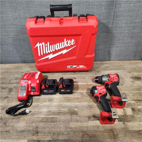 HOUSTON LOCATION - AS-IS MILWAUKEE FUEL 18V Lithium-Ion Brushless Cordless Hammer Drill and Impact Driver Combo Kit
