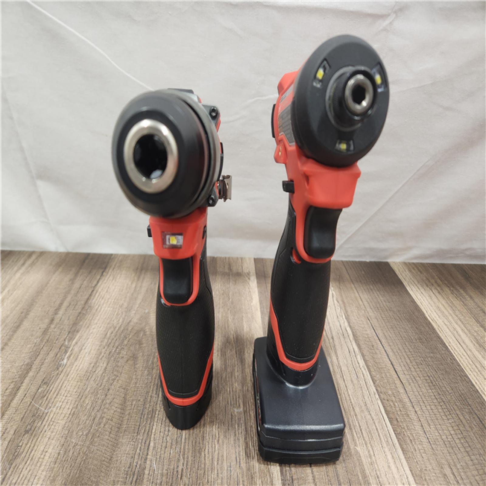 AS-IS- Milwaukee 12V Brushless Hammer Drill and Impact Driver Combo Kit