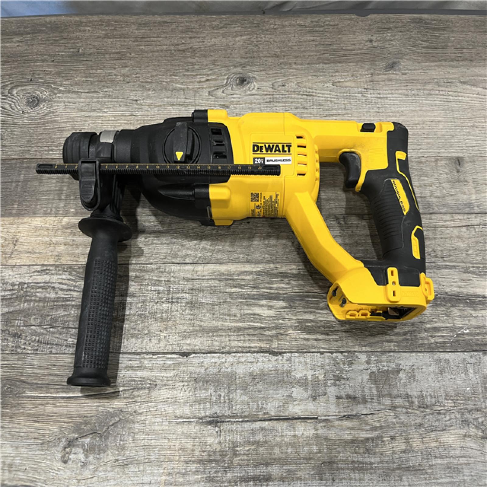 AS-IS DEWALT 20V MAX Cordless Brushless 1 in. SDS Plus D-Handle Concrete and Masonry Rotary Hammer (Tool Only)