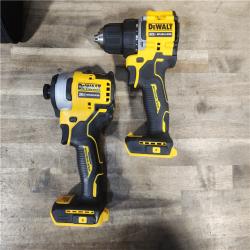 HOUSTON LOCATION - AS-IS Dewalt DCK225D2 20V MAX ATOMIC Brushless Compact Lithium-Ion 1/2 in. Cordless Drill Driver and 1/4 in. Impact Driver Combo Kit with 2 Batteries 2 Ah