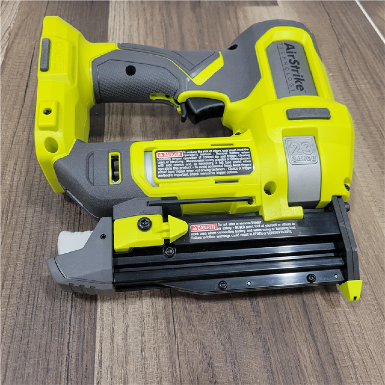 AS-IS RYOBI ONE+ 18V Cordless Airstrike 23-Gauge Pin Nailer (Tool Only)