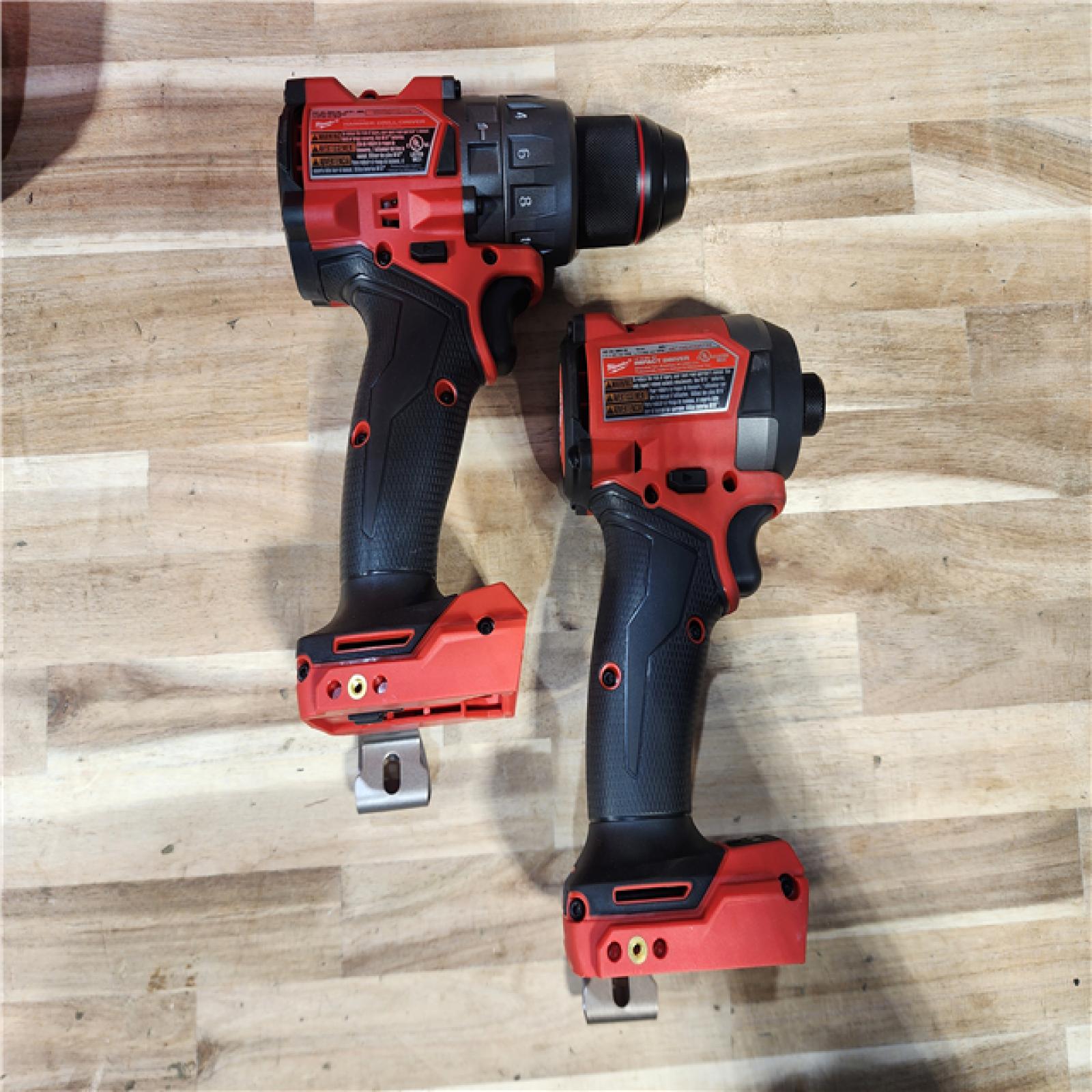 HOUSTON LOCATION - AS-IS Milwaukee  FUEL 18V Lithium-Ion Brushless Cordless Hammer Drill and Impact Driver Combo Kit