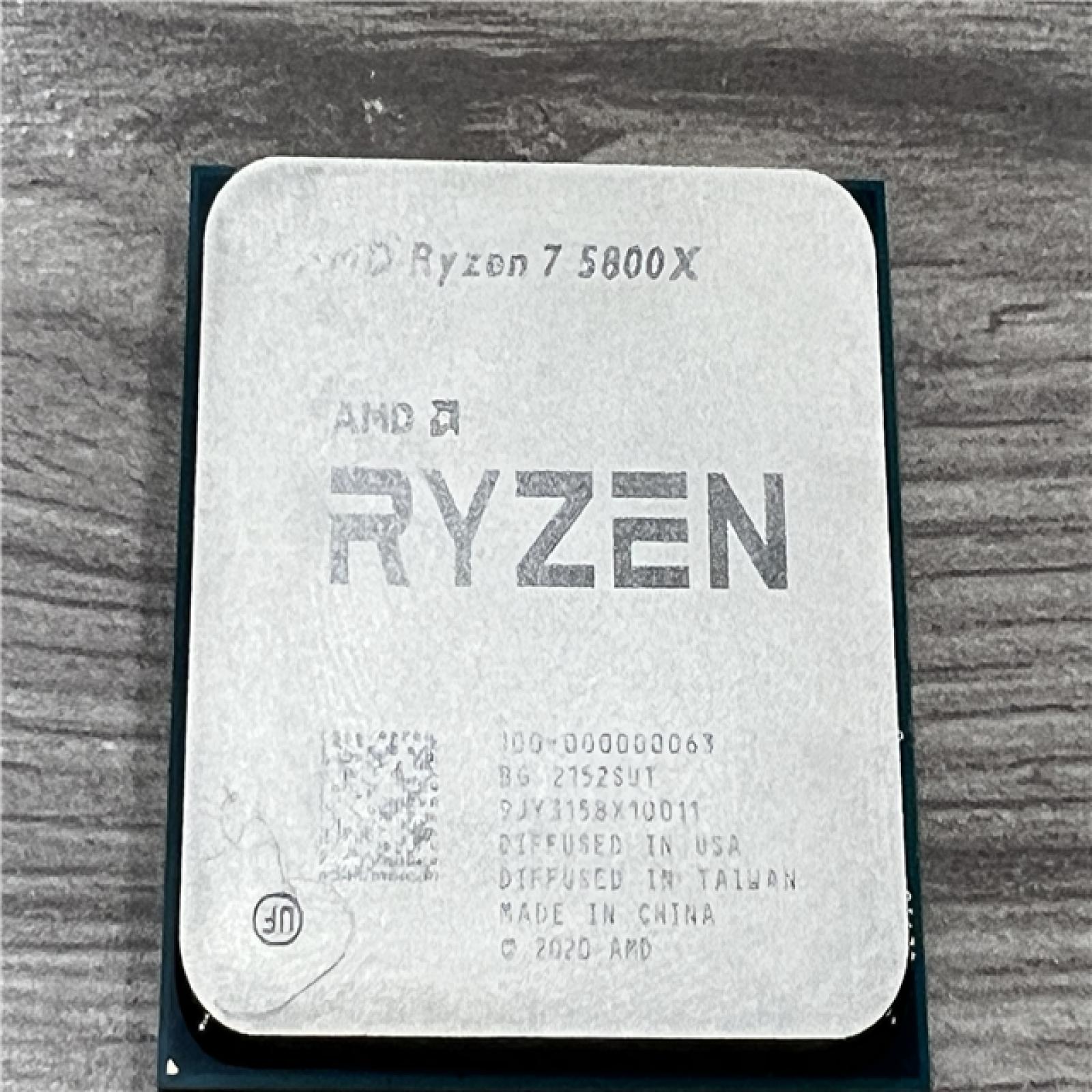 AS-IS AMD Ryzen 7 5800X 4th Gen 8-core  16-threads Unlocked Desktop Processor Without Cooler