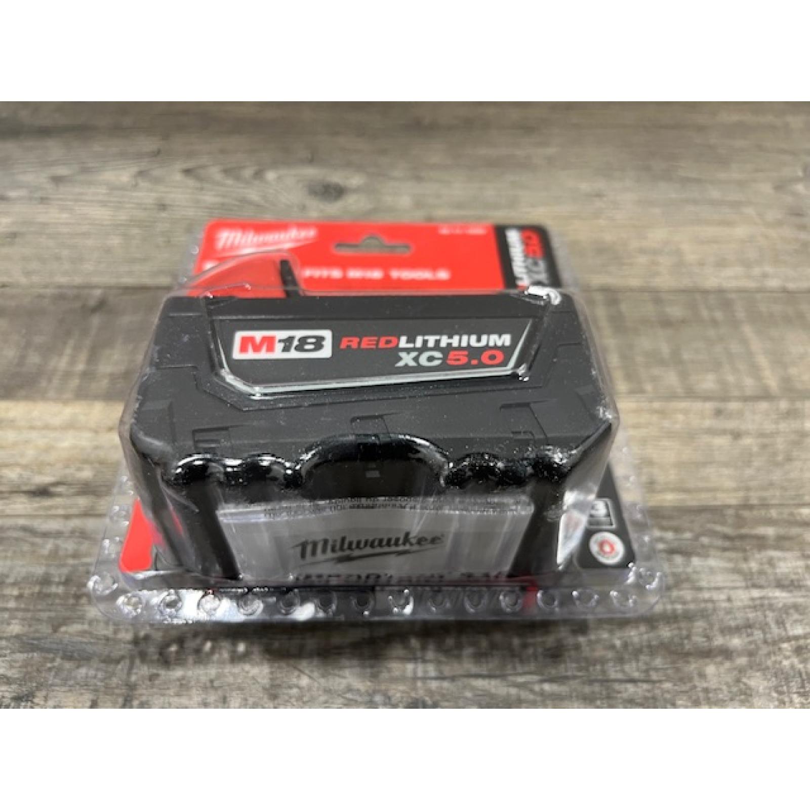 NEW - Milwaukee 18-Volt 5.0 Ah Lithium-Ion XC Extended Capacity Battery Pack