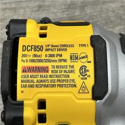 AS-IS DEWALT ATOMIC 20V MAX Lithium-Ion Cordless 1/4 in. Brushless Impact Driver Kit