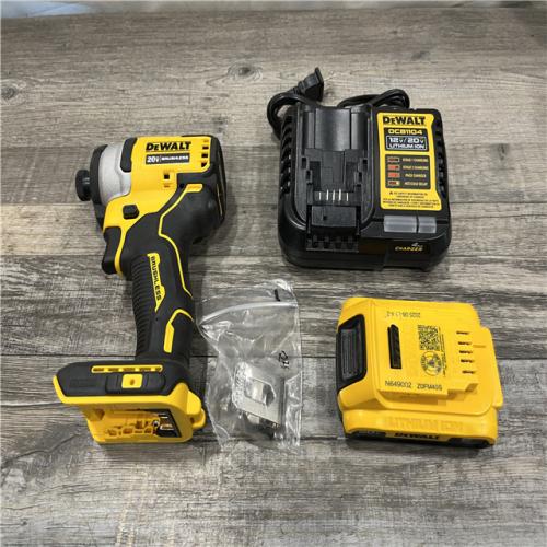 AS-IS DEWALT Atomic 20V Max Lithium-Ion Brushless Cordless Compact 1/4 in. Impact Driver Kit