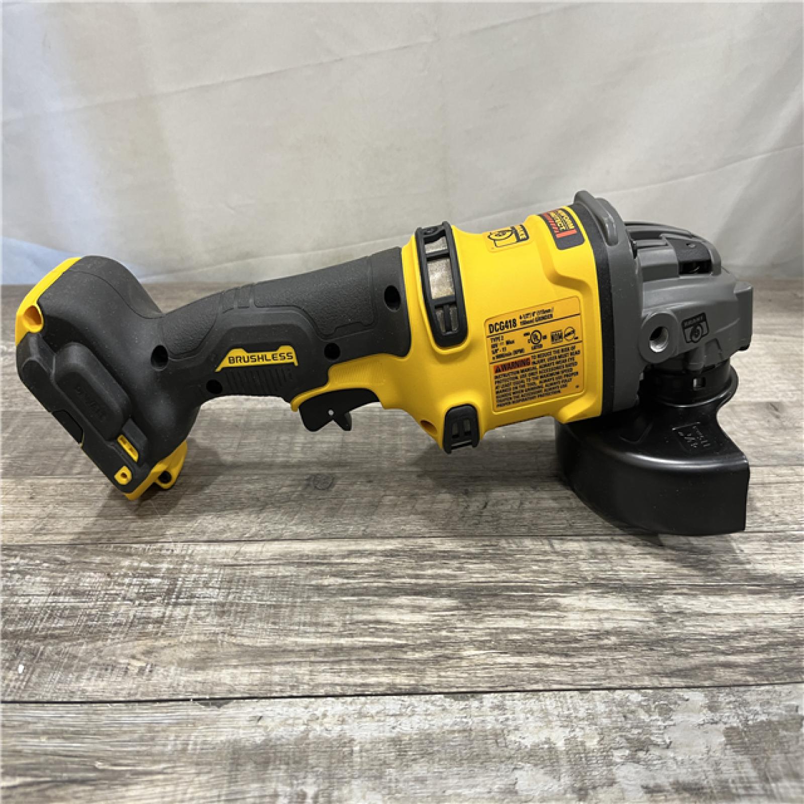 AS-IS DEWALT FLEXVOLT 60V MAX Cordless Brushless 4.5 in. to 6 in. Small Angle Grinder with Kickback Brake (Tool Only)