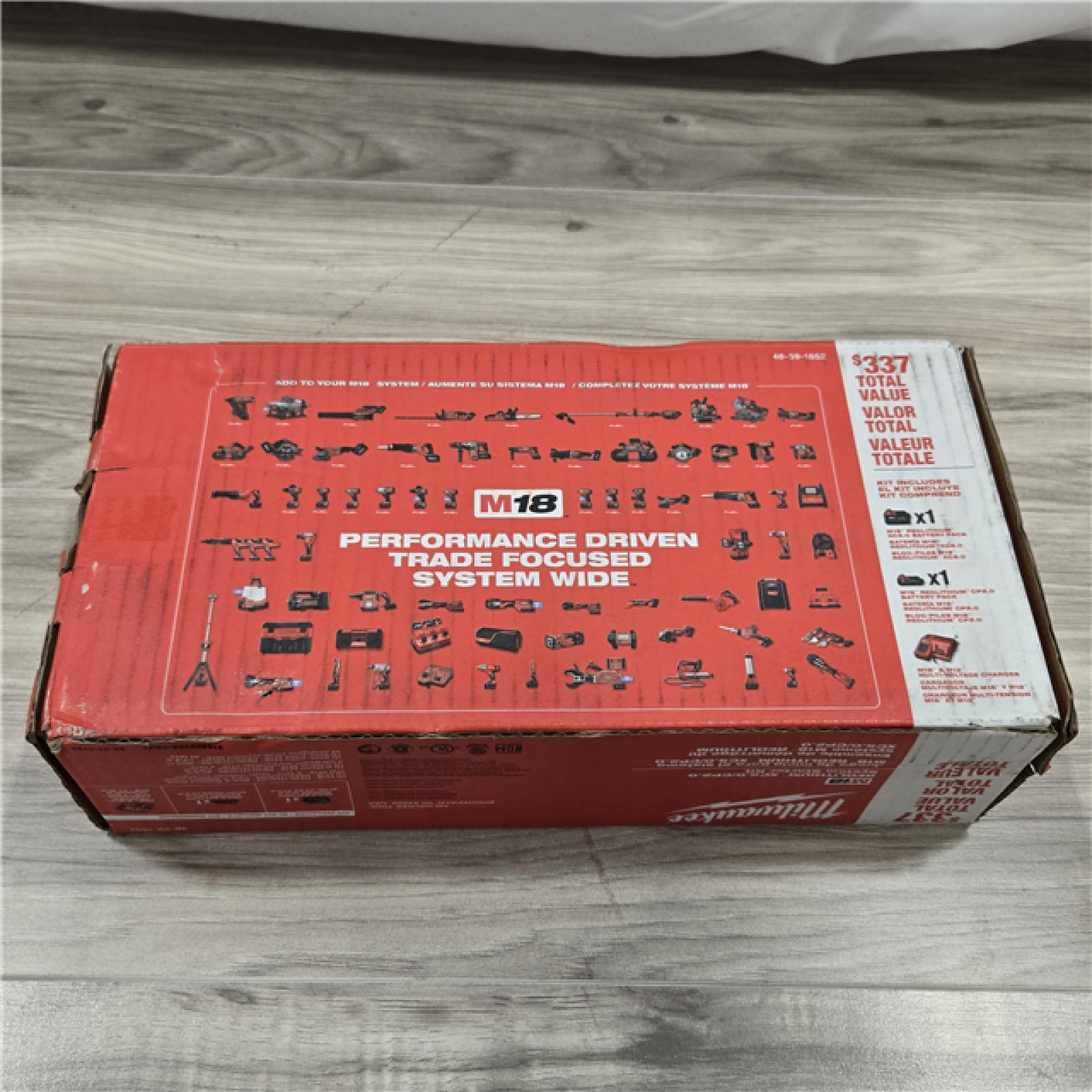 NEW! - Milwaukee M18 18-Volt Lithium-Ion Starter Kit