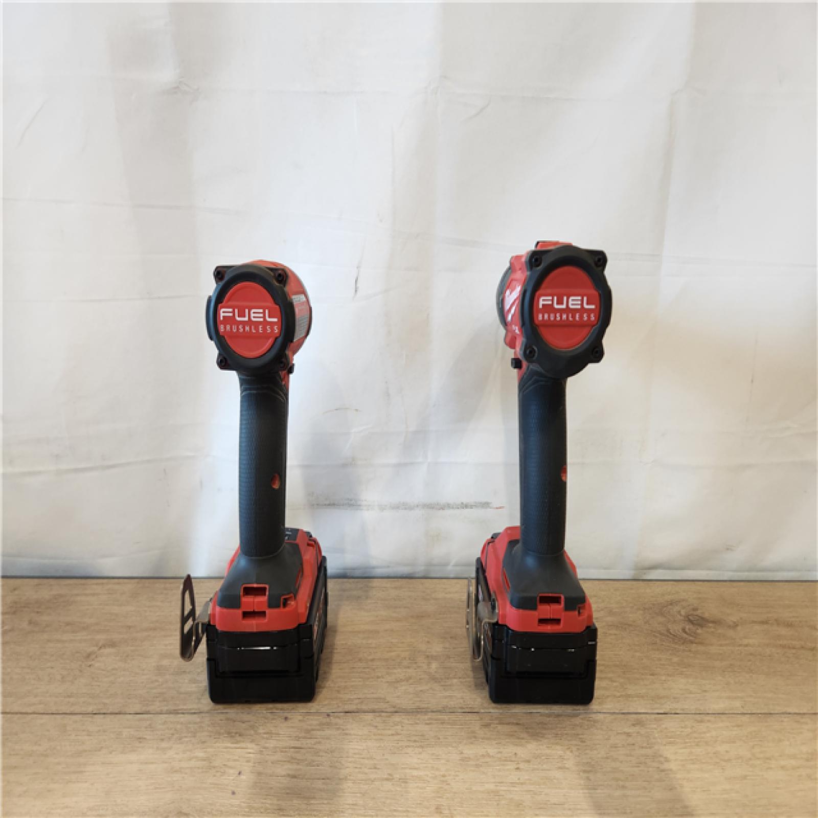 AS-IS- Milwaukee FUEL 18V Lithium-Ion Brushless Cordless Hammer Drill and Impact Driver Combo Kit