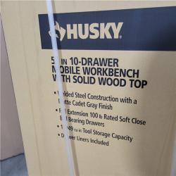 CALIFORNIA AS-IS NEW HUSKY 52 IN. 10-DRAWER MOBILE WORKBENCH