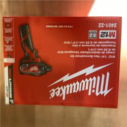 NEW! - Milwaukee M12 12V Lithium-Ion Cordless 1/4 in. Hex Screwdriver Kit with Two 1.5Ah Batteries  Charger and Tool Bag - 6 UNITS