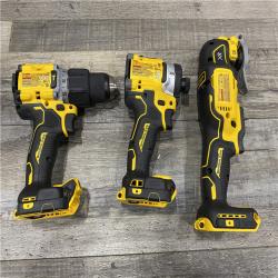 AS-IS DEWALT 20V MAX Lithium-Ion Cordless 3-Tool Combo Kit