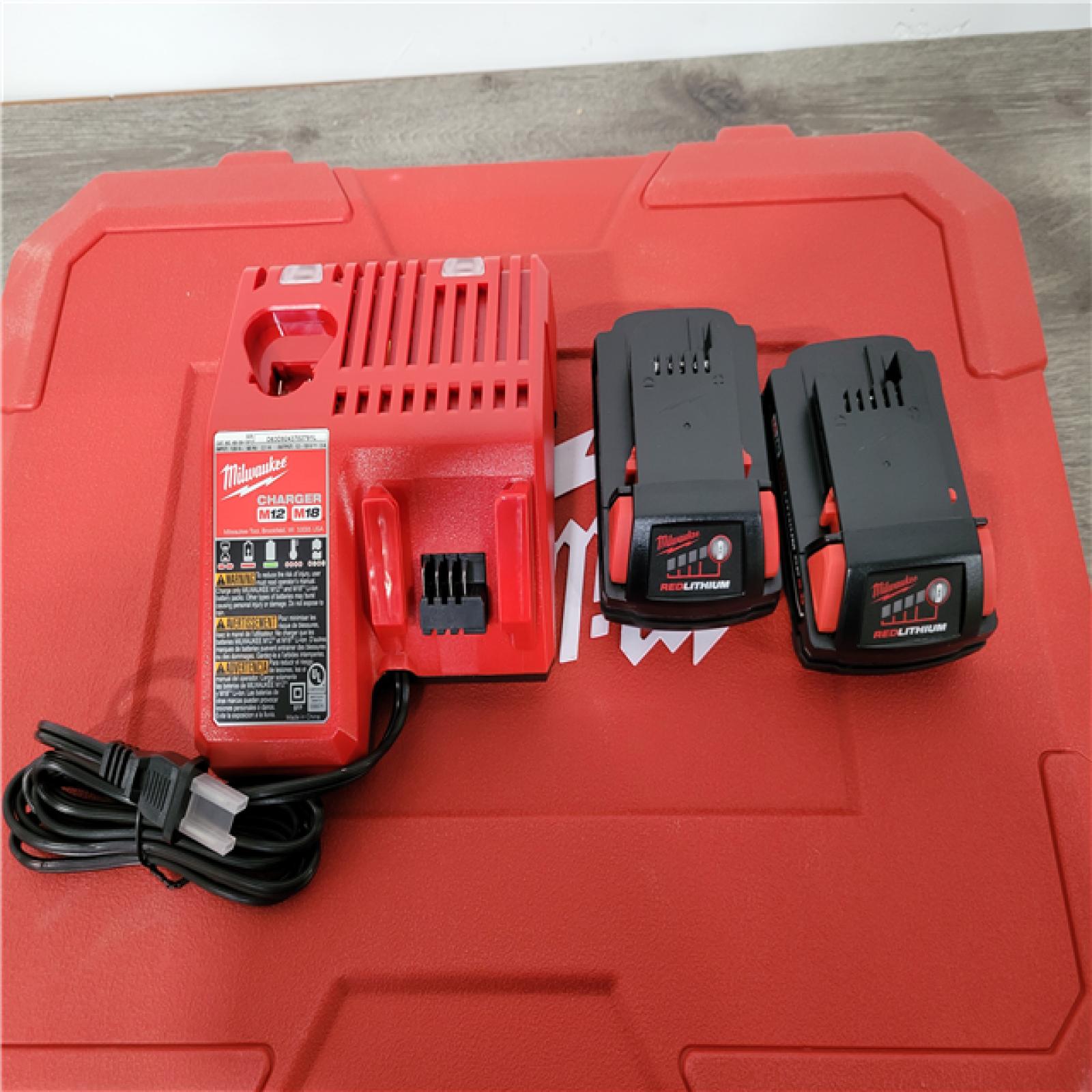 California AS-IS Milwaukee M18 Short Throw Press Tool Kit  Includes (2) Batteries  Charger & Hard Case