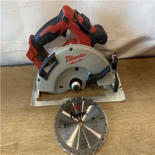 AS-IS Milwaukee FUEL 18V Lithium-Ion Brushless Cordless 6-1/2 in. Circular Saw (Tool-Only)