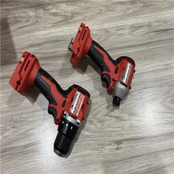 AS-IS Milwaukee M18 18V Lithium-Ion Brushless Cordless Compact Drill/Impact Combo Kit