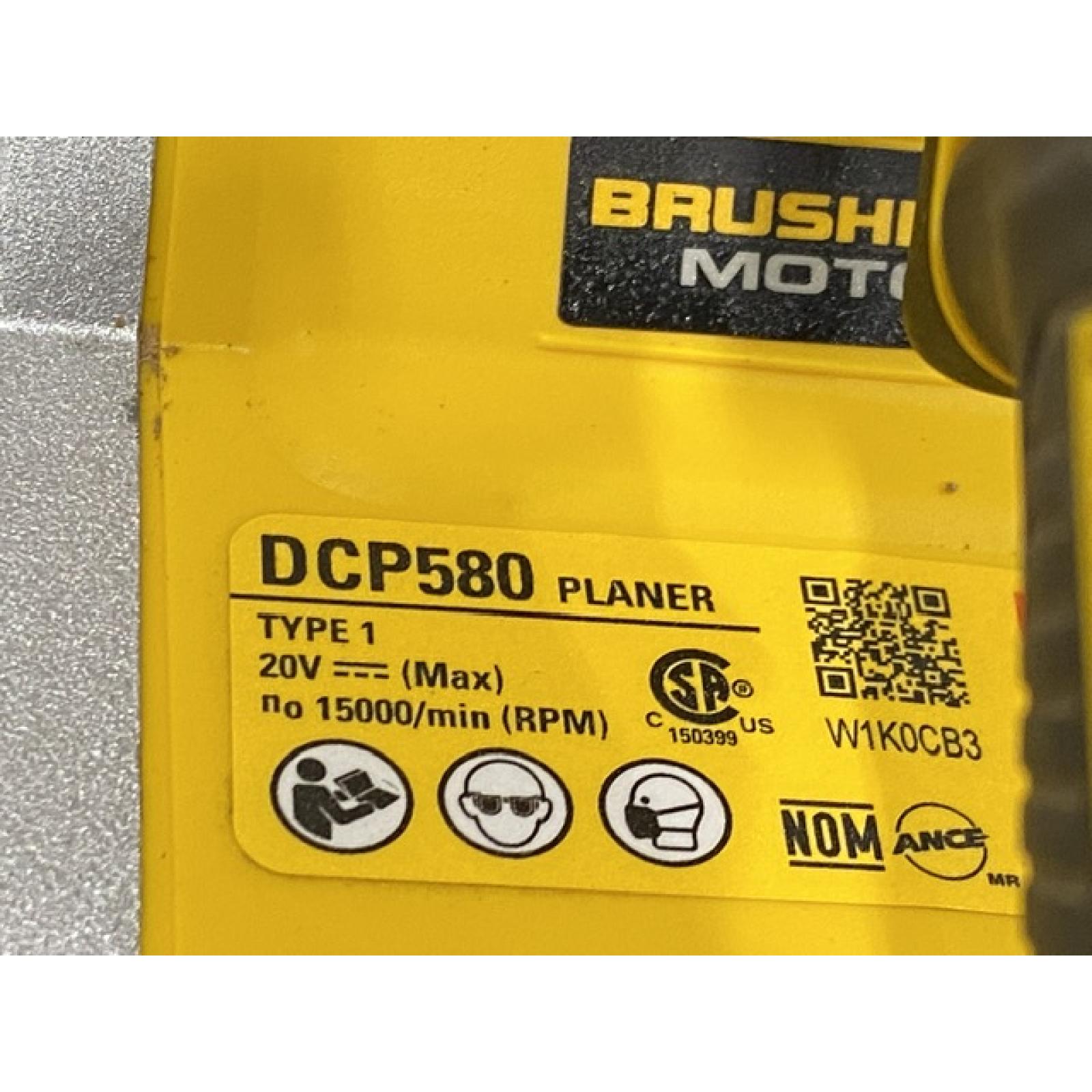 AS-IS DEWALT 20V MAX XR Cordless Brushless 3-1/4 in. Planer (Tool Only)
