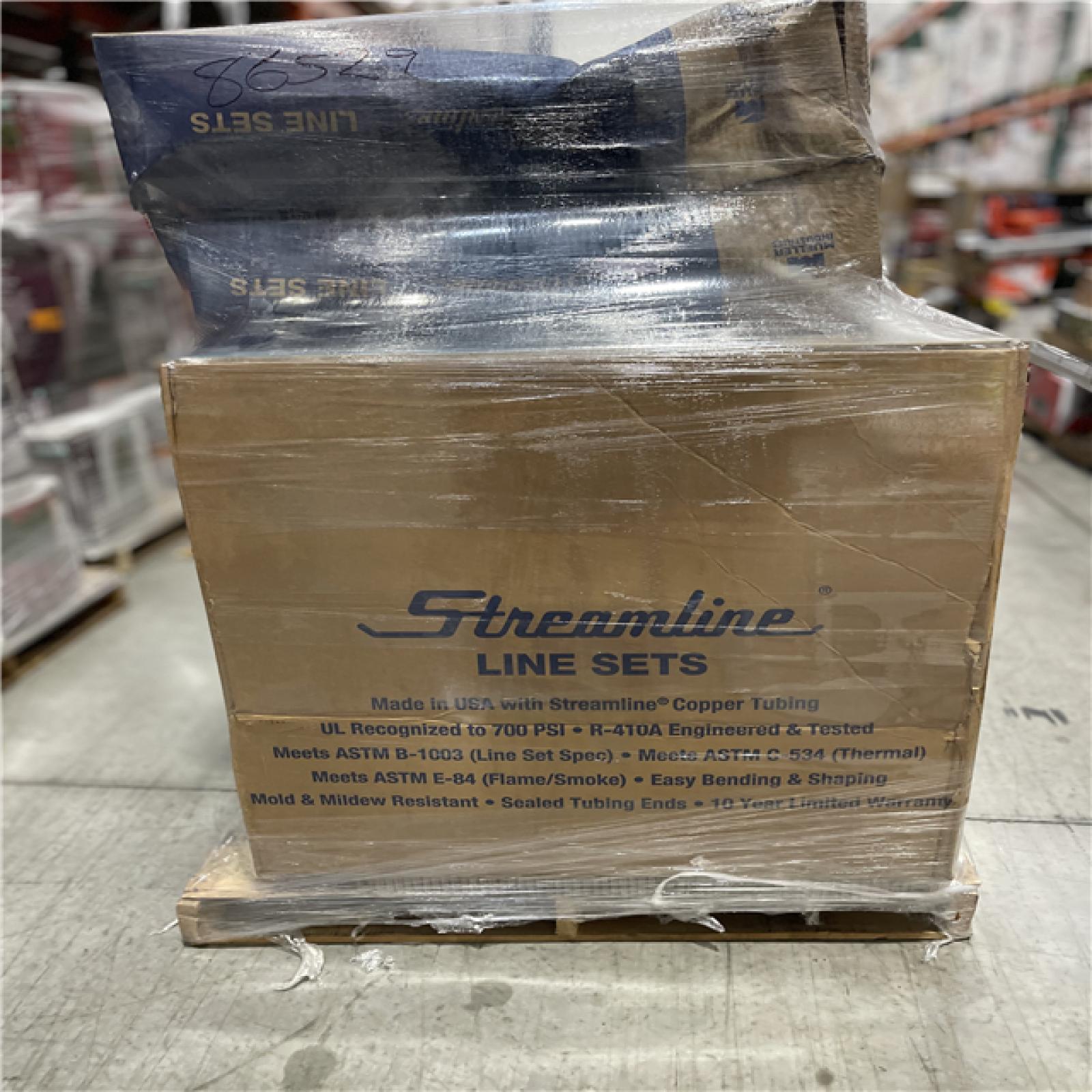 DALLAS LOCATION - Mueller Industries 3/8 In X 3/4 In X 3/4 In X 35 Ft Air Conditioner Line Set PALLET -(7 UNITS)