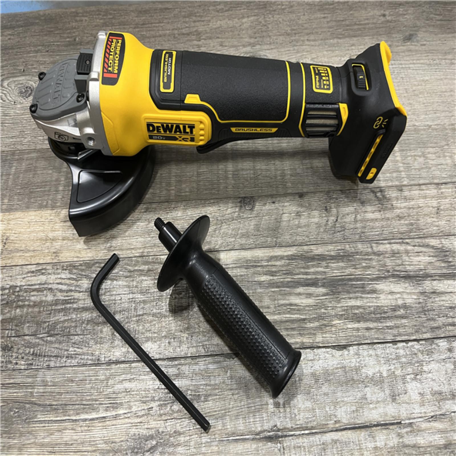 AS-IS DEWALT 20V XR Cordless 4-1/2. in. to 5 in. Variable Speed Angle Grinder (Tool Only)