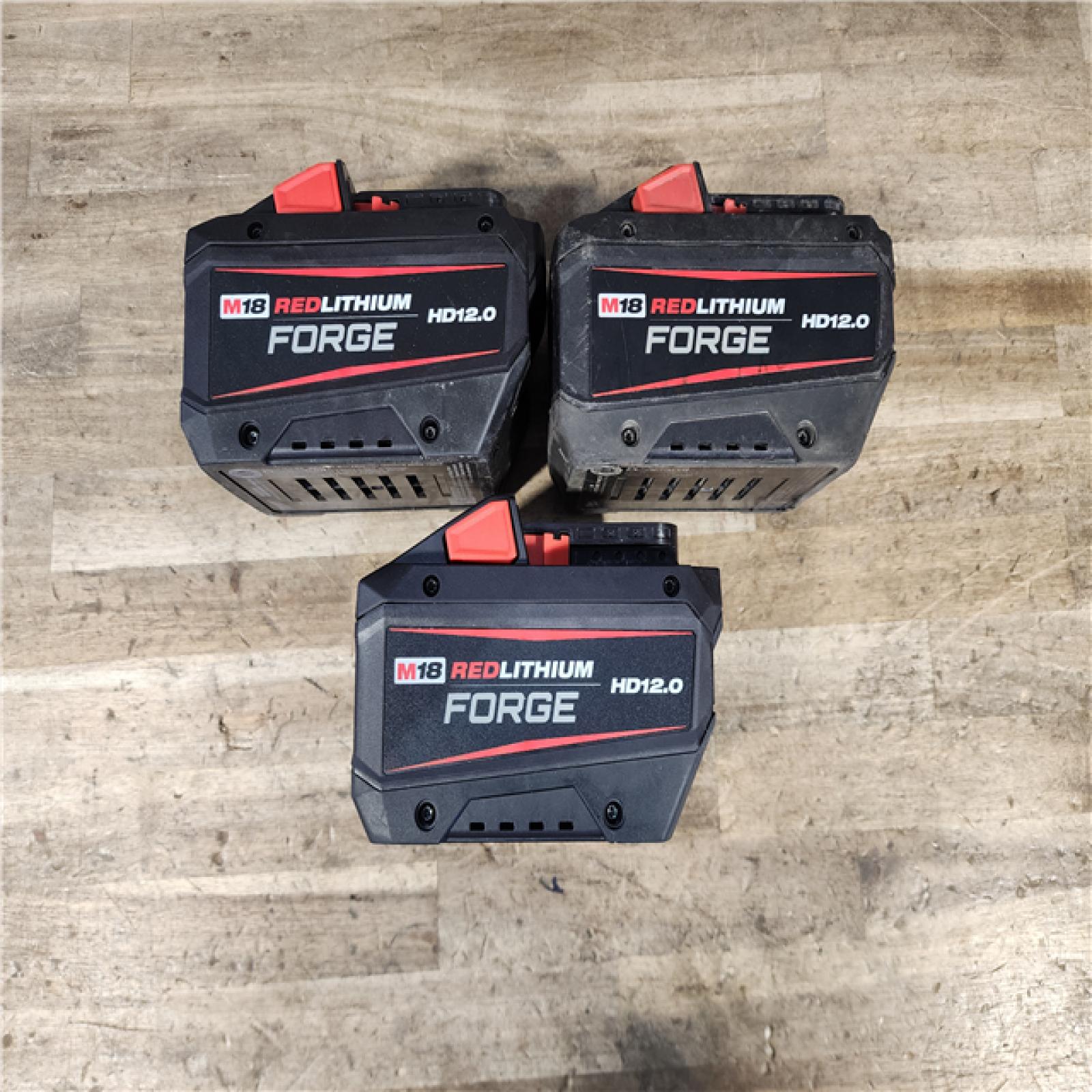 HOUSTON LOCATION - AS-IS MILWAUKEE FORGE BATTERY PACK QTY - 3