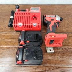 AS-IS Milwaukee M18 Compact Cordless Brushless 1 Tool Impact Driver Kit