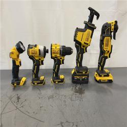 AS-IS - DEWALT 20-Volt MAX Lithium-Ion Cordless 7-Tool Combo Kit