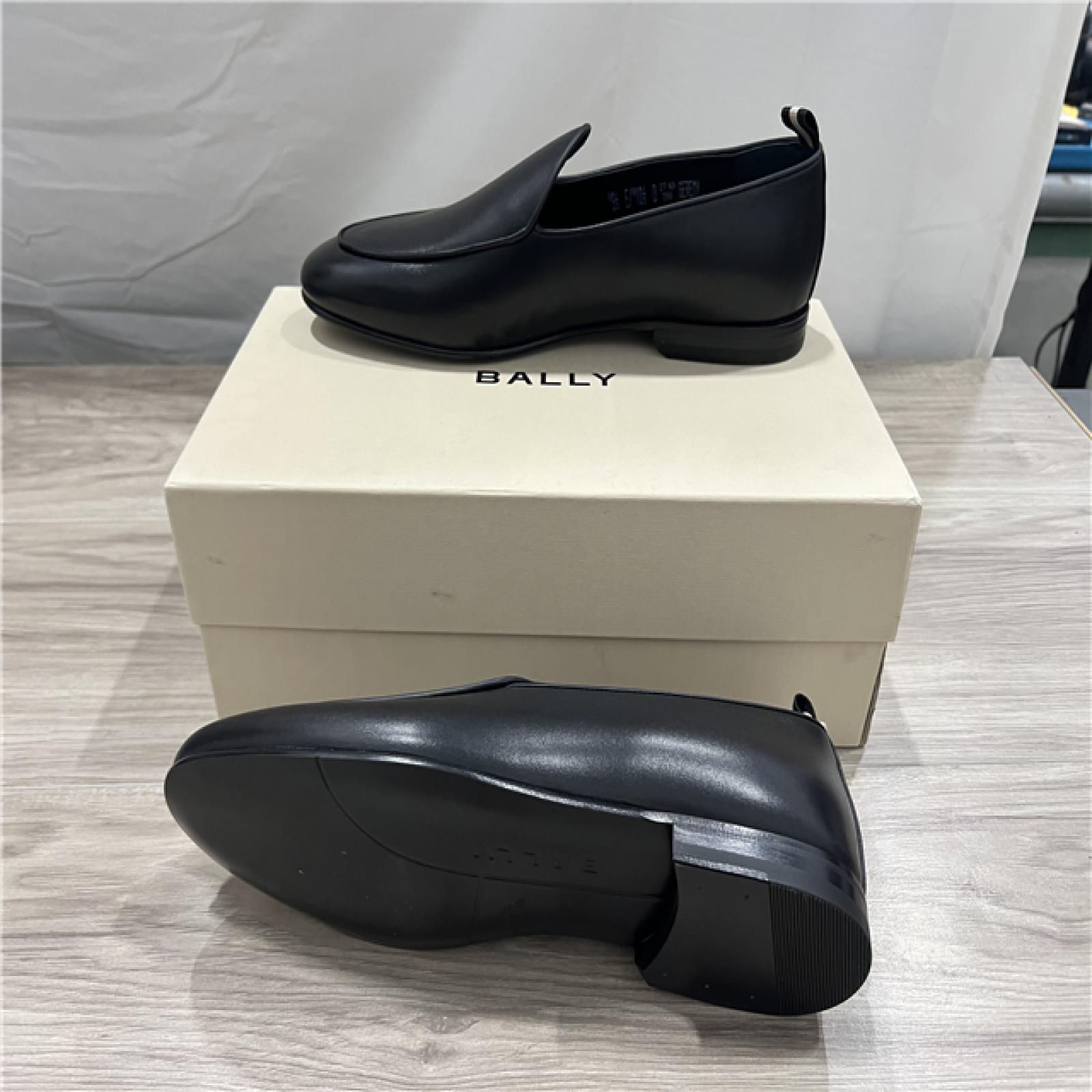 Bally Geremy Calf Plain Leather Loafers - Black - SZ 10.5