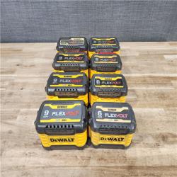 HOUSTON LOCATION - AS-IS DEWALT FLEXVOLT BATTERY PACK QTY - 8
